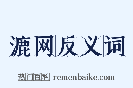 漉网反义词是什么意思的图片